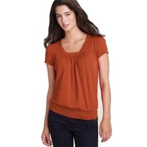 Michael Kors Banded Short-Sleeve Top